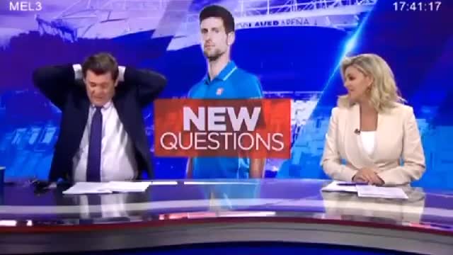 Australia - Channel 7 anchors talking badly about Novak Djokovic when they thought the cameras weren't rolling