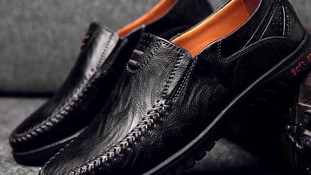 MEN'S SHOES made of genuine leather