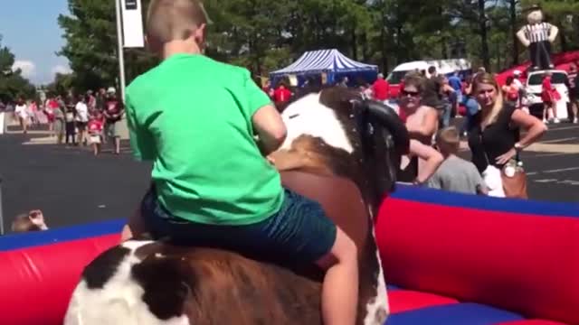 Funny Mechanical Bull Fails compilation