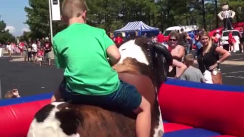 Funny Mechanical Bull Fails compilation