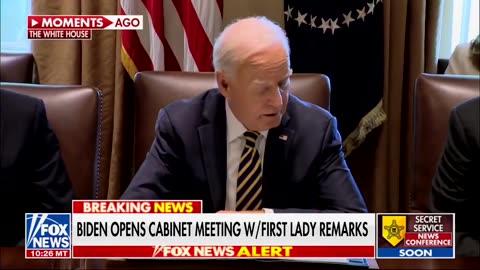 NOW - Biden at first full cabinet meeting in 11 months