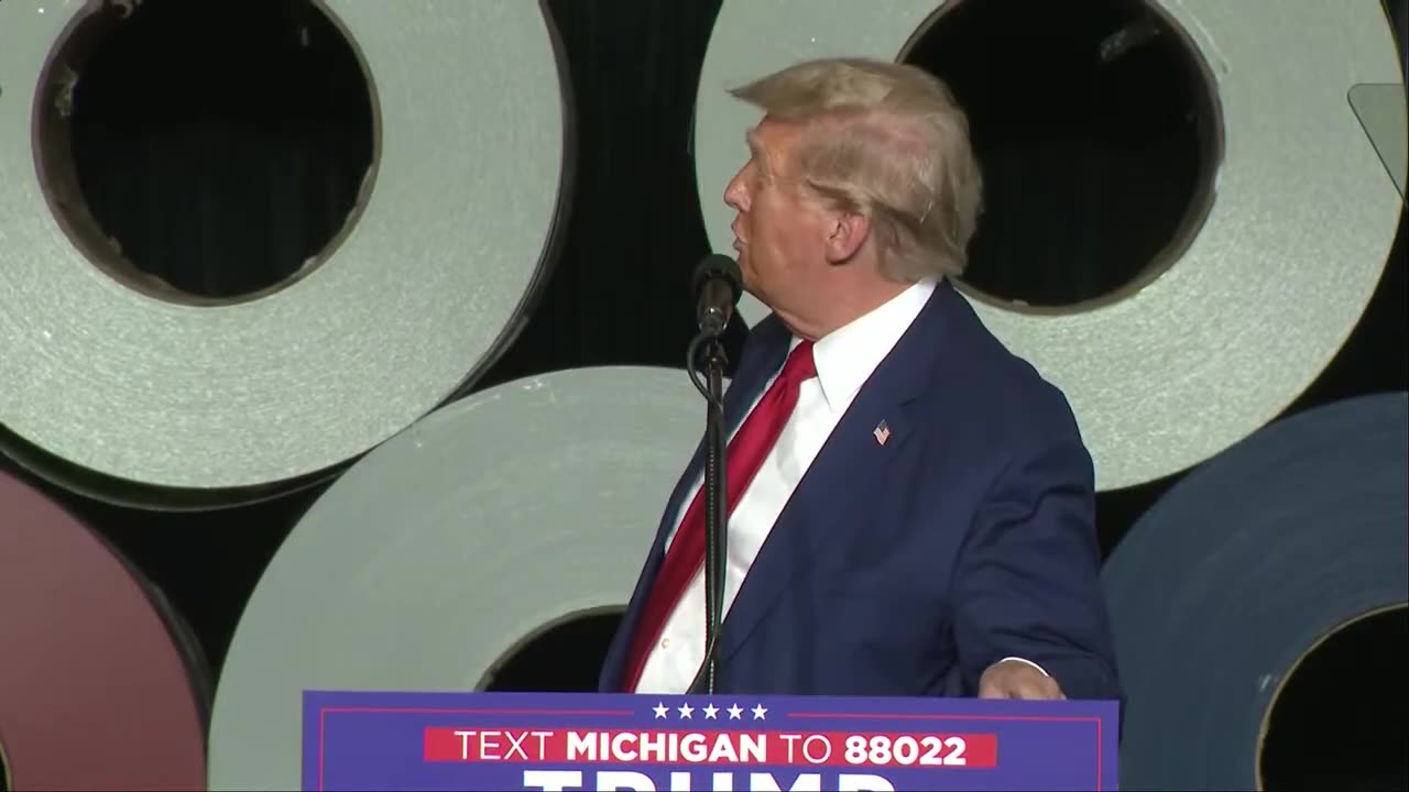President Trump delivers remarks on inflation and economy at Michigan rally