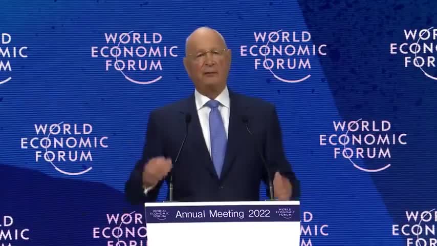 Klaus Schwab "New virus possibly" " Future is being built by us" The 2022 World Economic Forum