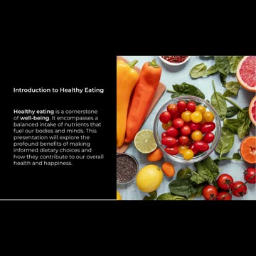 Introduction Healthy Eating