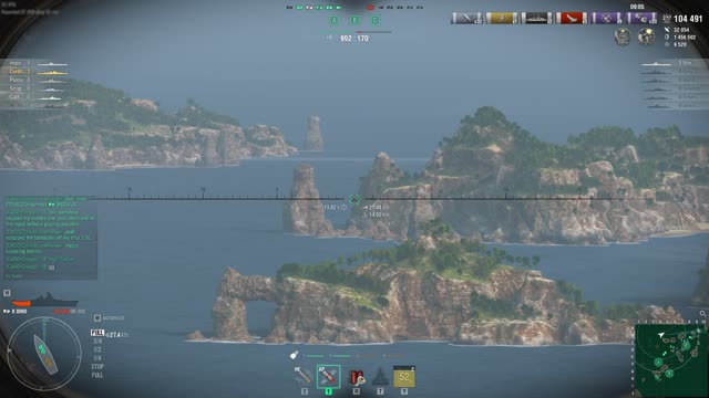 World of Warships Ohio Atlantic Map 07 17 2022