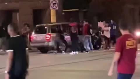 Car Plows Through Crowd