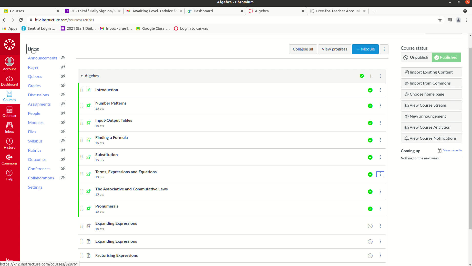 Quizzes being overwritten