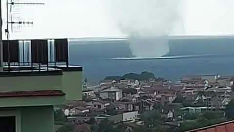 Waterspout near Praia a Mare, Calabria Italy