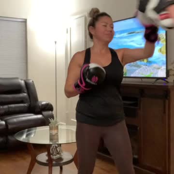 Focus Mitts with the Wifey