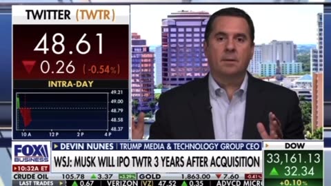 Devin Nunes said President Trump actually encouraged Elon to buy Twitter...