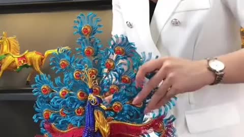 How to make Peacock 🦚 peacock art,arats and crafts