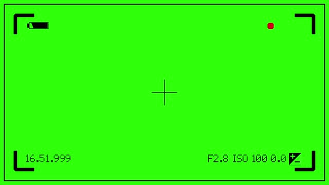 shoot video of green screen keying on viewfinder