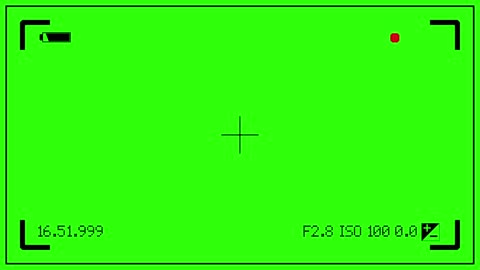 shoot video of green screen keying on viewfinder