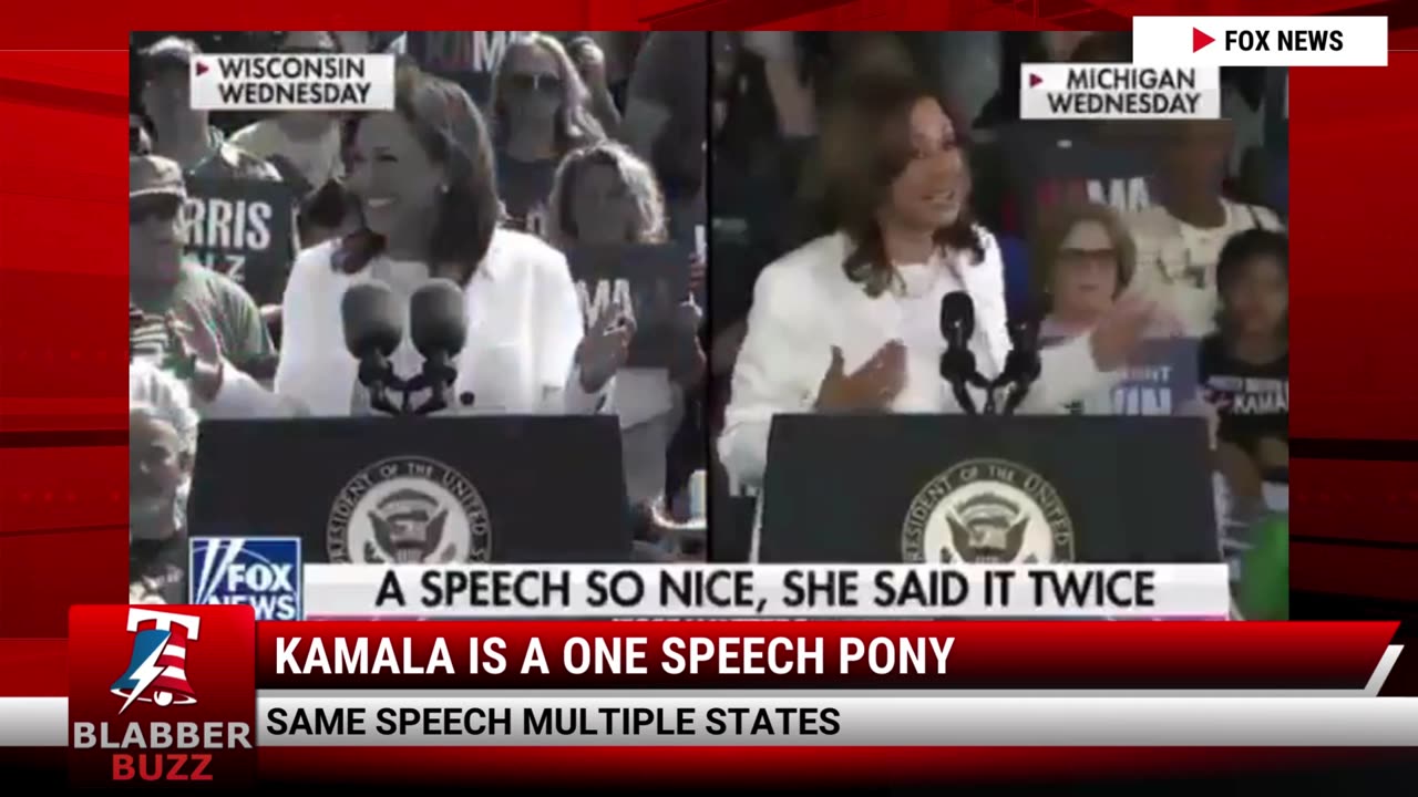 Kamala Is A One Speech Pony