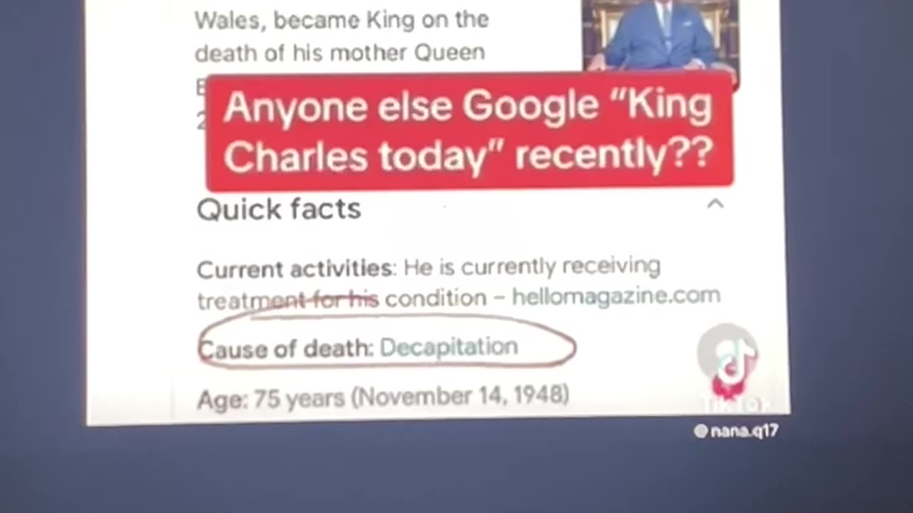 So called King Charles, Beheaded, Google