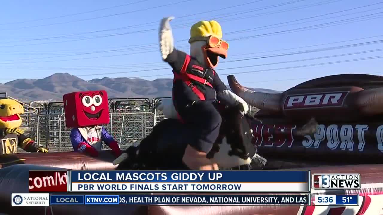 Local mascots participate in challenge