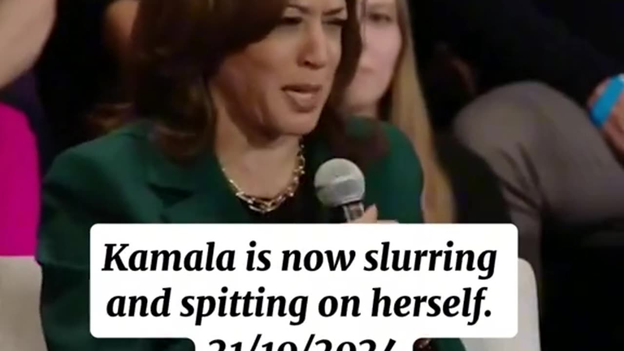 Kamala Spits on Herself