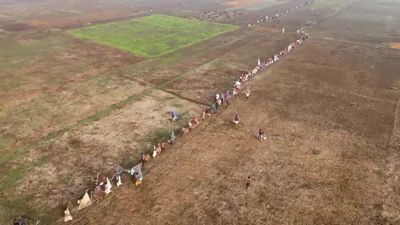 About 15,000 people came together from different districts of the country for fishing.