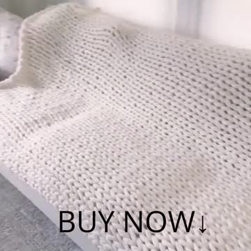 Chunky Knit Blanket #shorts