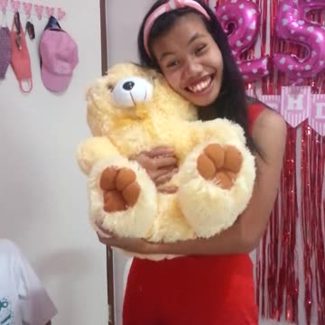 Kyle's 25th Birthday - Opening her Birthday Present