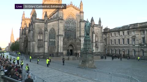 King Charles and his siblings walk behind Queen’s coffin