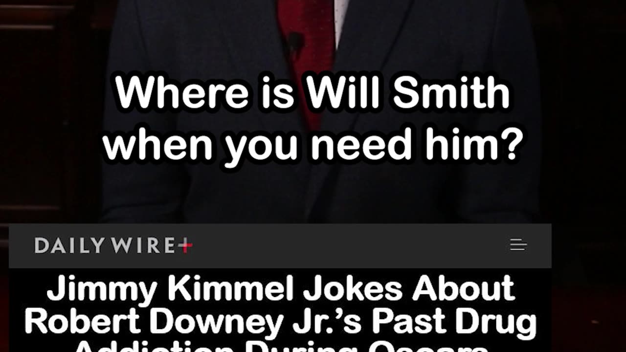 Jimmy Kimmel Jokes About Robert Downey Jr.’s Past Drug Addiction During Oscars