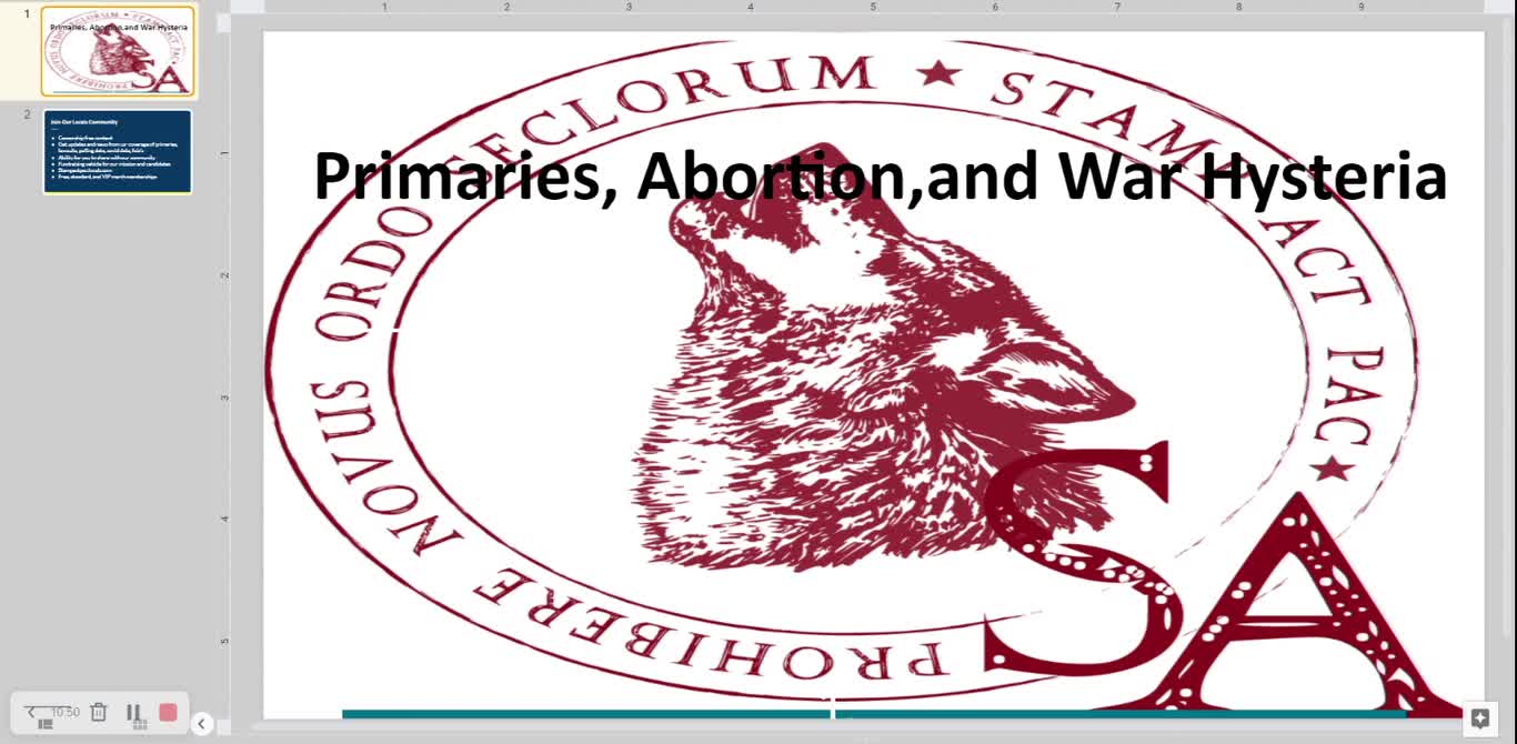 Primaries, Abortion, and War Hysteria