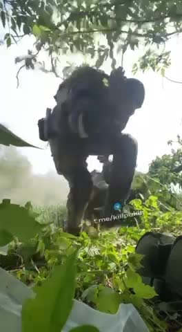 WORK FROM THE SPG-9 ANTI-TANK GRENADE LAUNCHER PERFORMED BY UKRANIAN FIGHTERS