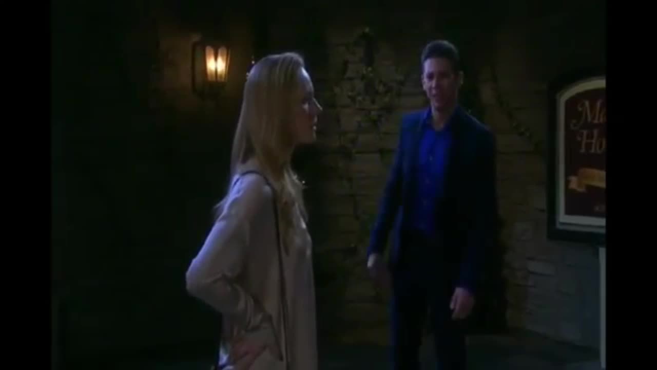 Abby pushes Chad free of oncoming car 2017