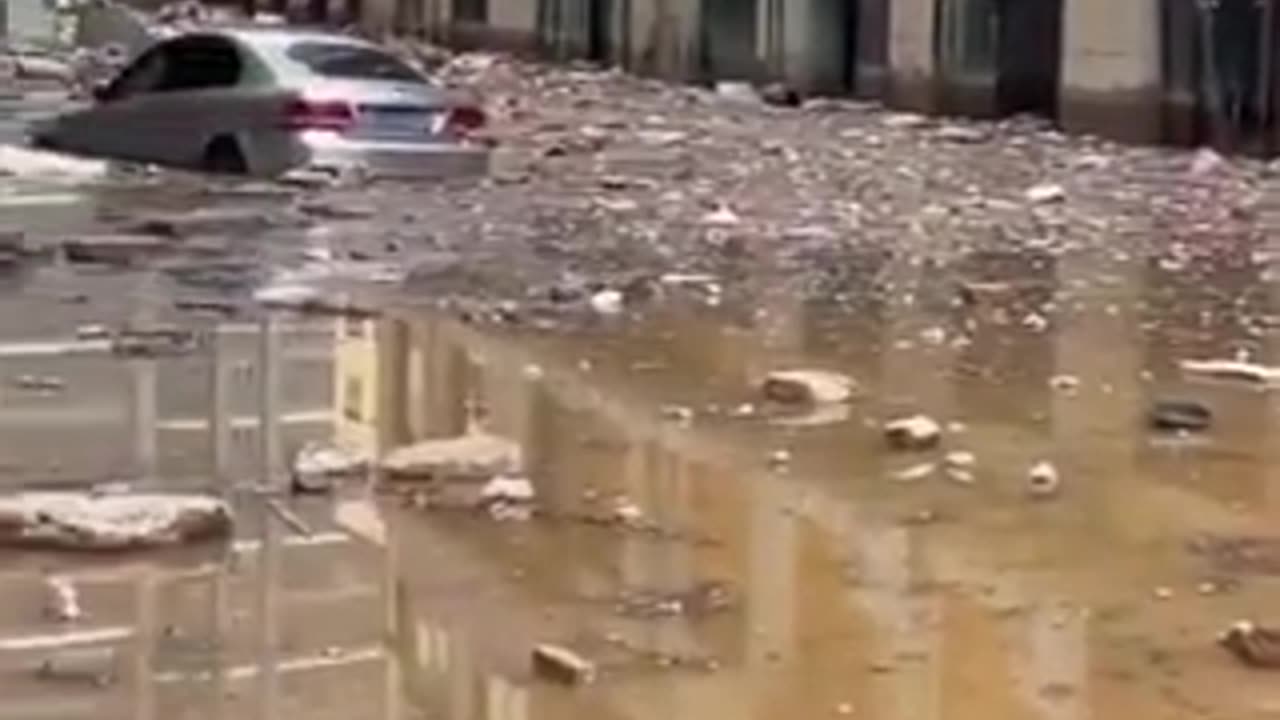 Zhidan County located in Shaanxi, China has been struck by a severe flash flood.