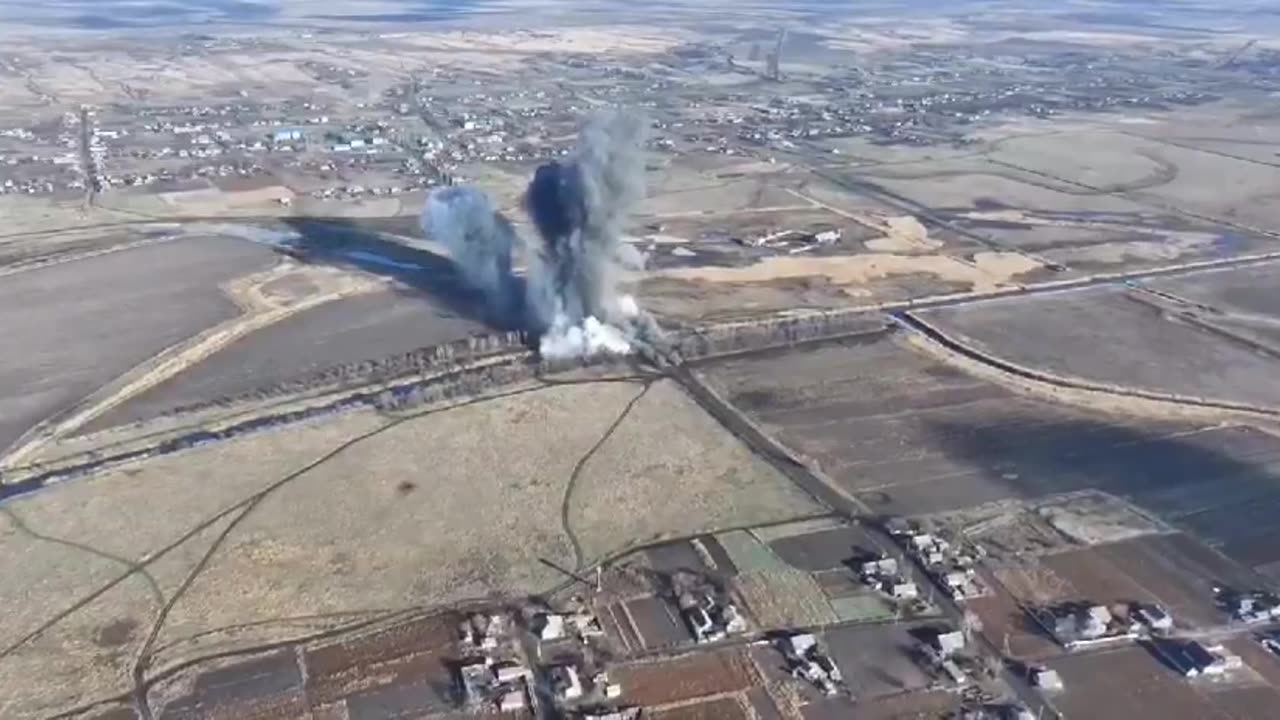 The destruction of the bridge between the villages of Konstantinopol and Andreyevka