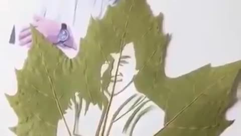 Ultimate work, Leaf Cutting, Jackie Chan Drawing