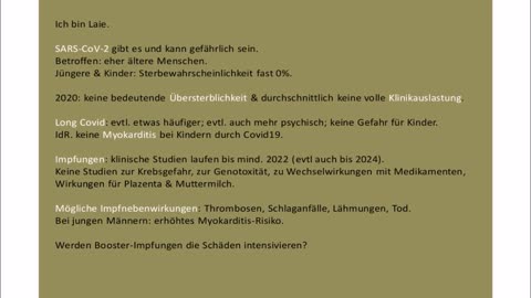 Fakten zu SARS-CoV-2 und zur Impfung XII