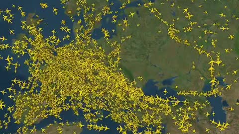 Five hours timelapse of live flight