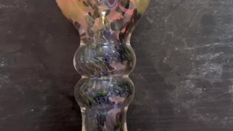Glass smoking hand pipe
