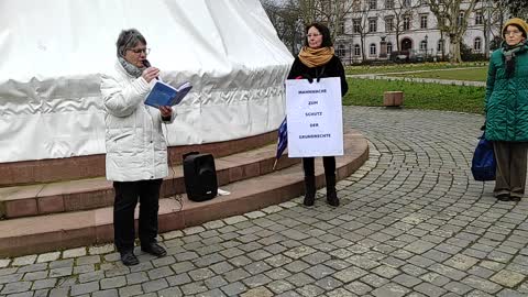 Mahnwache für unsere Grundrechte 22-03-21 / Darmstadt