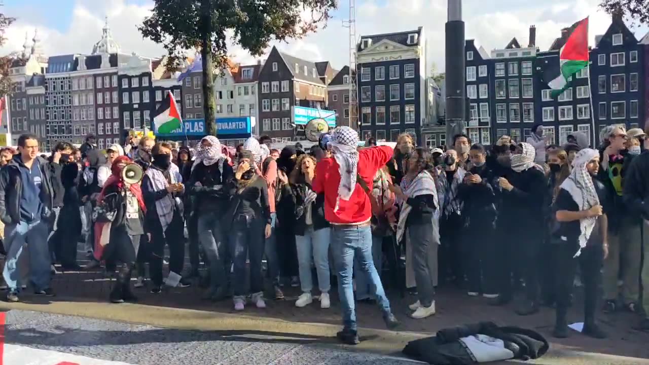 The Intifada mob has taken over the streets of Amsterdam