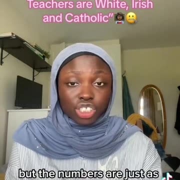 She thinks there are too many white Catholic teachers in Ireland and wants to