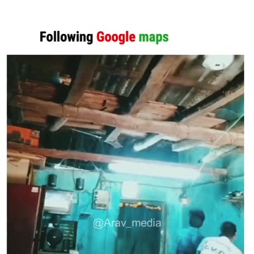Just following Google Map blindly 😂