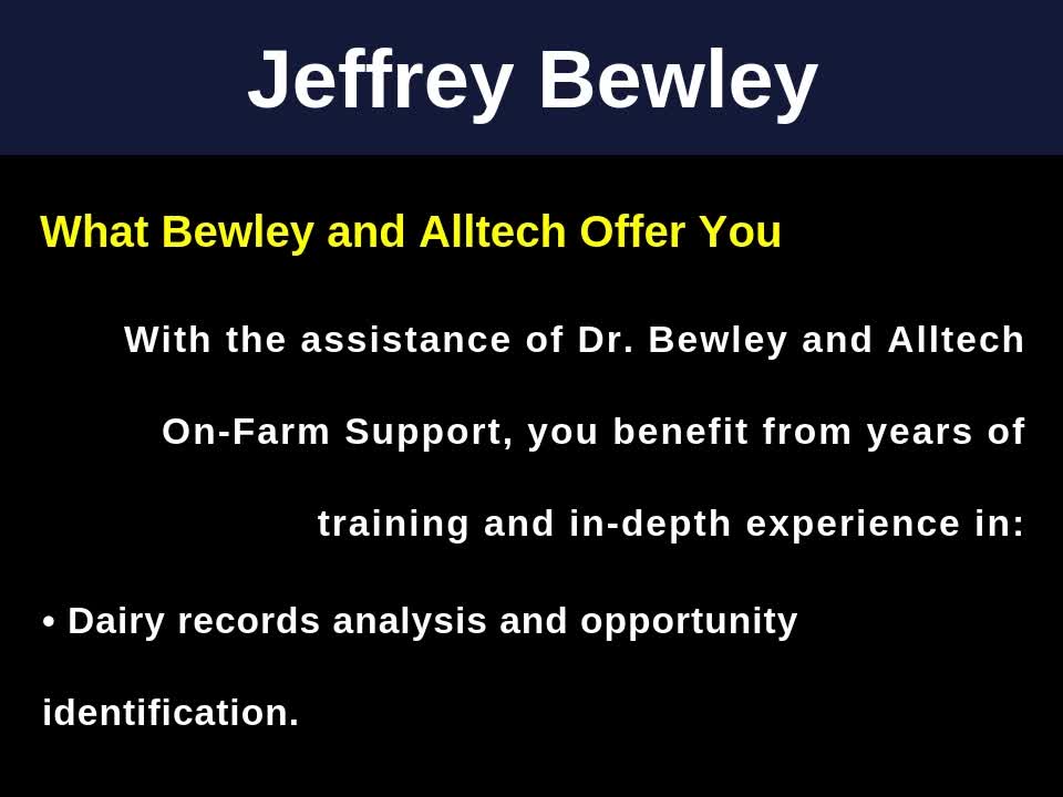 Jeffrey Bewley - Leading the Dairy On-Farm Support Team at Alltech