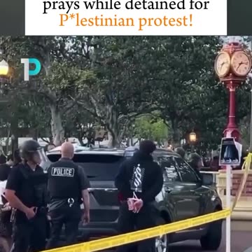 AMERICAN STUDENT PRAYS WHILE DETAINED