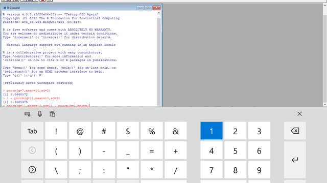 MATH 403 Using R Normal