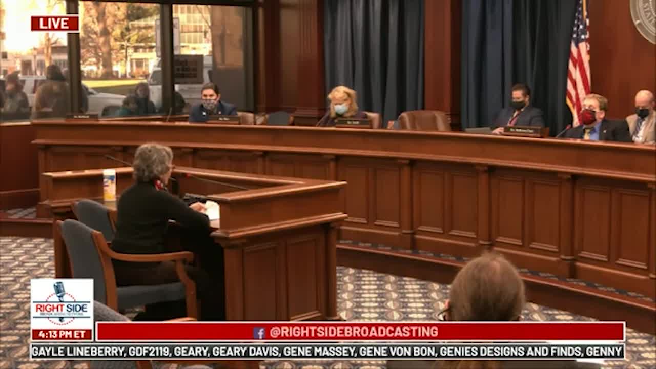 Witness #49 testifies at Michigan House Oversight Committee hearing on 2020 Election. Dec. 2, 2020.