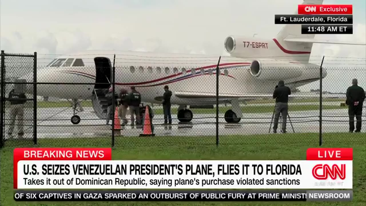 BREAKING: U.S. seizes Venezuela President Nicolas Maduro's airplane in the Dominican Republic, CNN.