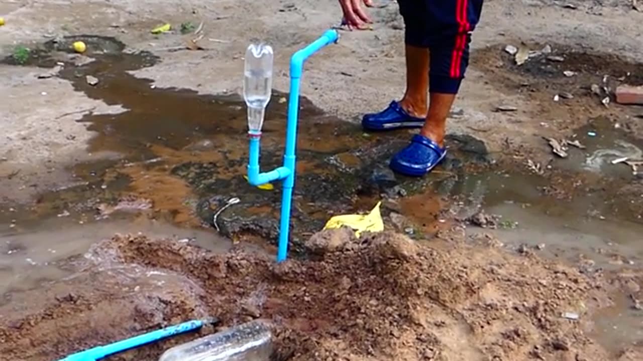 Diy Project To make Water pump with plastic bottles faster without Electricity 🔌