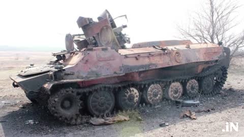 Russian T-72s and BMP-3 Armored Fighting Vehicles Destroyed