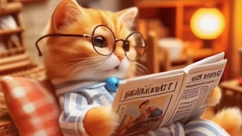 Cute Kittens Reading the Magazine 😍 #cat #cute #catlovers