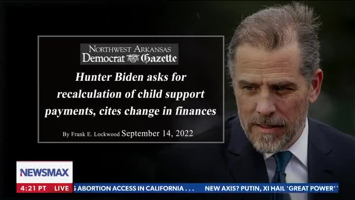 The Biden family is morally corrupt.Hunter Biden trying to weasel out of child support payments