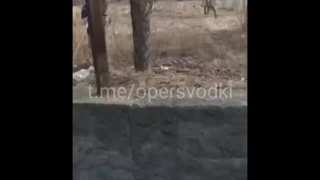 Ukraine War - Servicemen of the Armed Forces of Ukraine place mines in the private sector