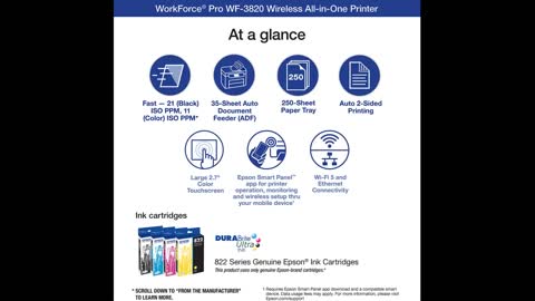 Review: Epson Workforce Pro WF-3820 Wireless Color Inkjet All-in-One Printer